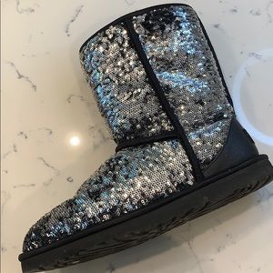 Sequined UGG boots